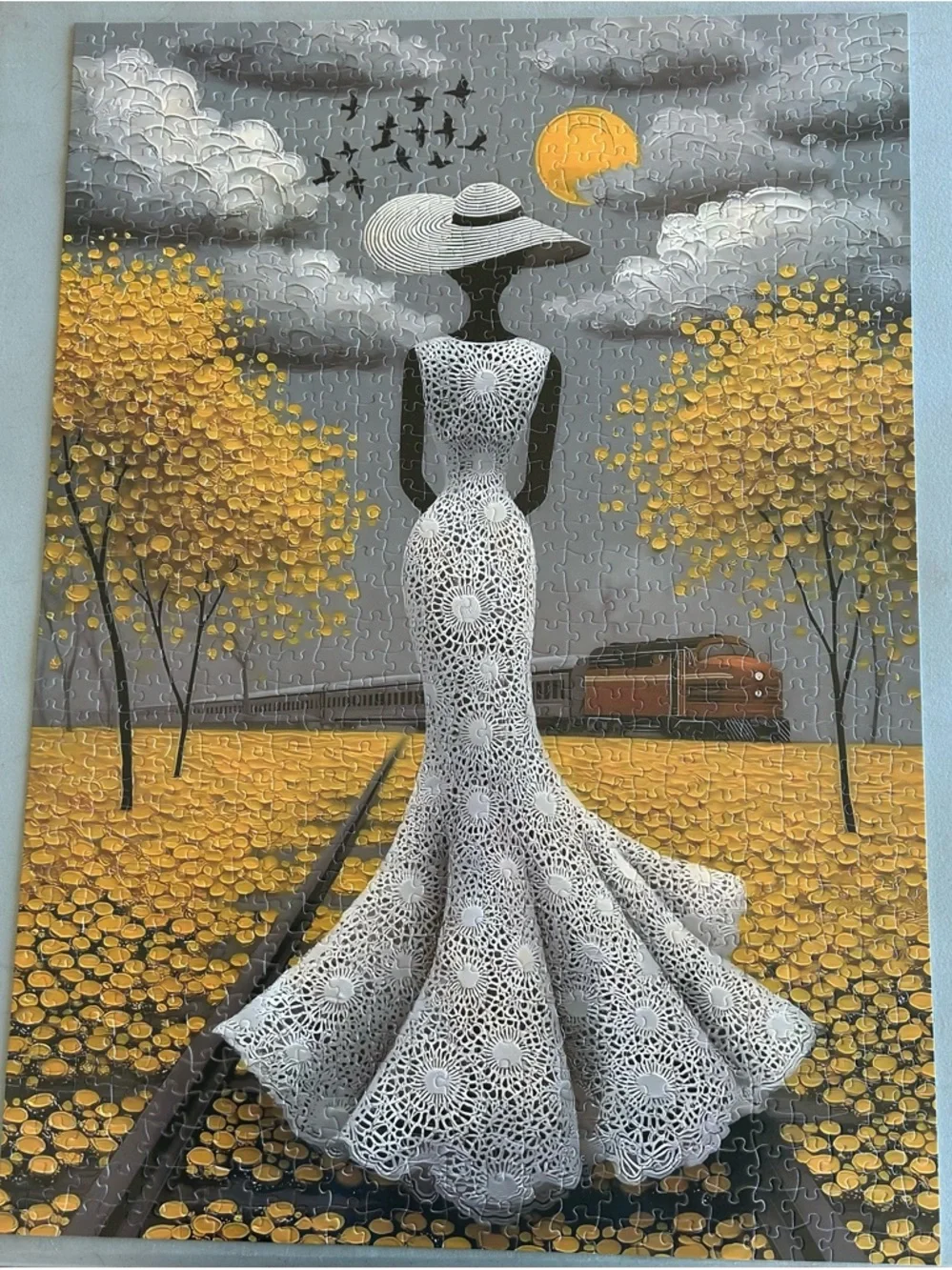 Pickforu Elegant Trajectory 1000-piece Jigsaw Puzzle 50 cm X 70 cm Complete